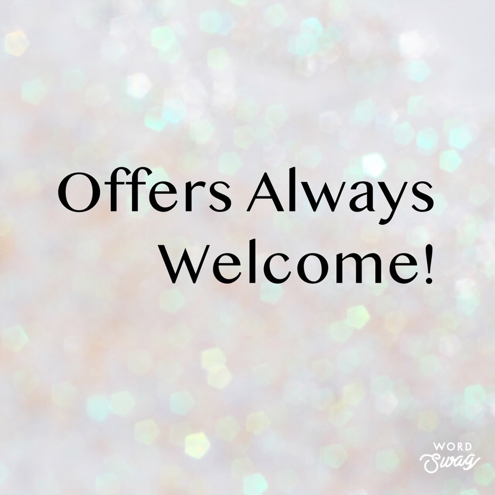 Your offer is always welcome!